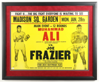 Joe Frazier Signed "Muhammad Ali vs. Joe Frazier" Fight Card Custom Framed Photo Display (JSA) at PristineAuction.com