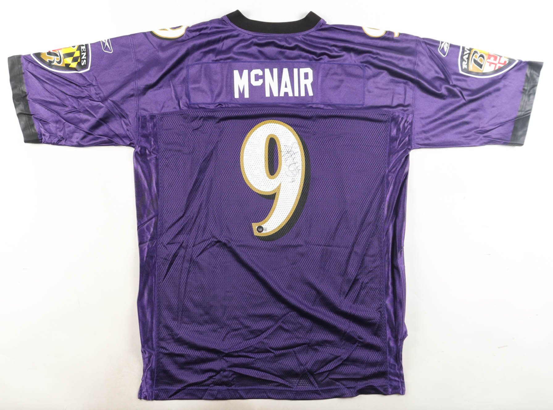 Steve McNair Signed Ravens Reebok Authentic Jersey (Beckett) at PristineAuction.com Steve McNair Signed Ravens Reebok Authentic Jersey (Beckett) at PristineAuction.com