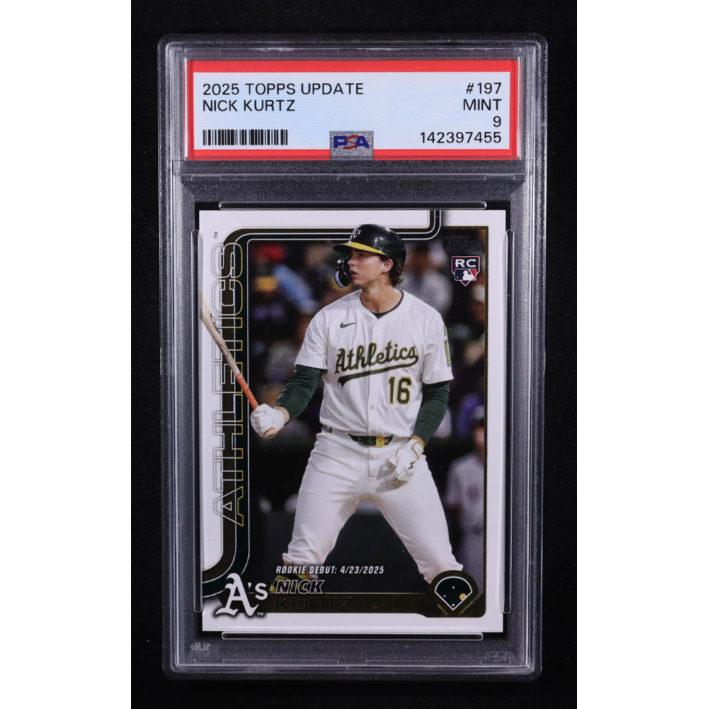 Nick Kurtz 2025 Topps Update #US197 RC (PSA 9) at PristineAuction.com