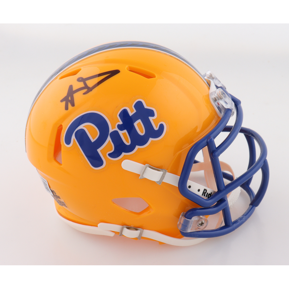 Aaron Donald Signed Pittsburgh Panthers Speed Mini Helmet (Beckett) at PristineAuction.com