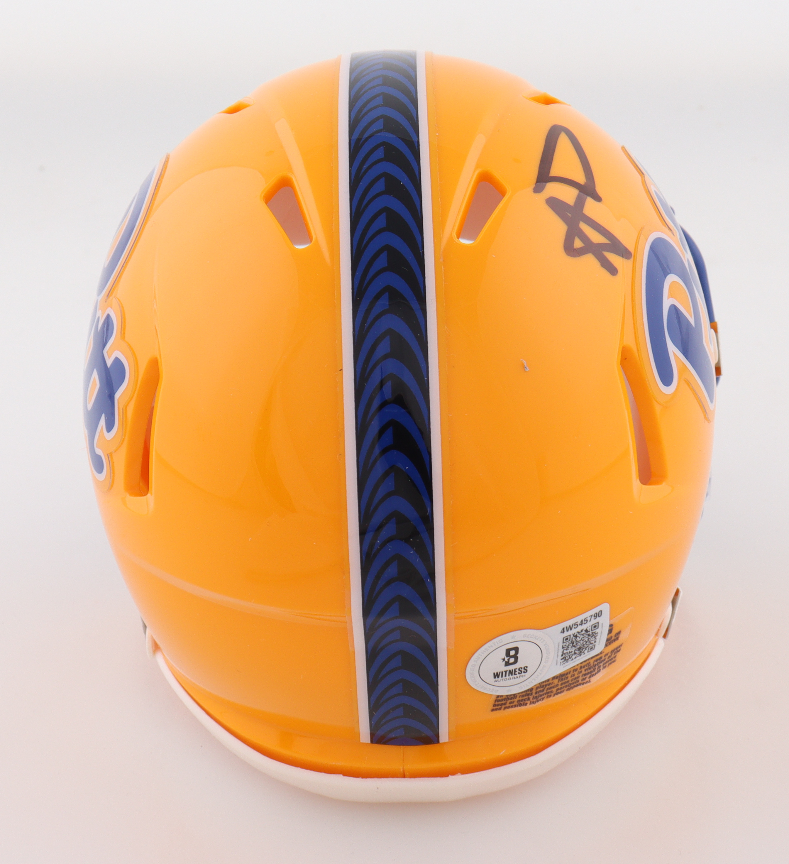 Aaron Donald Signed Pittsburgh Panthers Speed Mini Helmet (Beckett) at PristineAuction.com Aaron Donald Signed Pittsburgh Panthers Speed Mini Helmet (Beckett) at PristineAuction.com