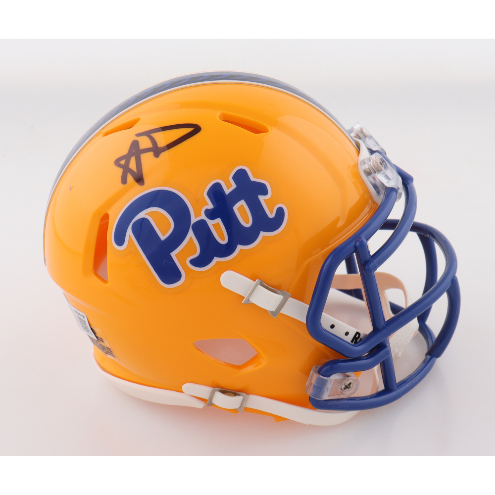 Aaron Donald Signed Pittsburgh Panthers Speed Mini Helmet (Beckett) at PristineAuction.com