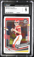 Patrick Mahomes II 2023 Donruss Optic #93 (CGC 9) at PristineAuction.com