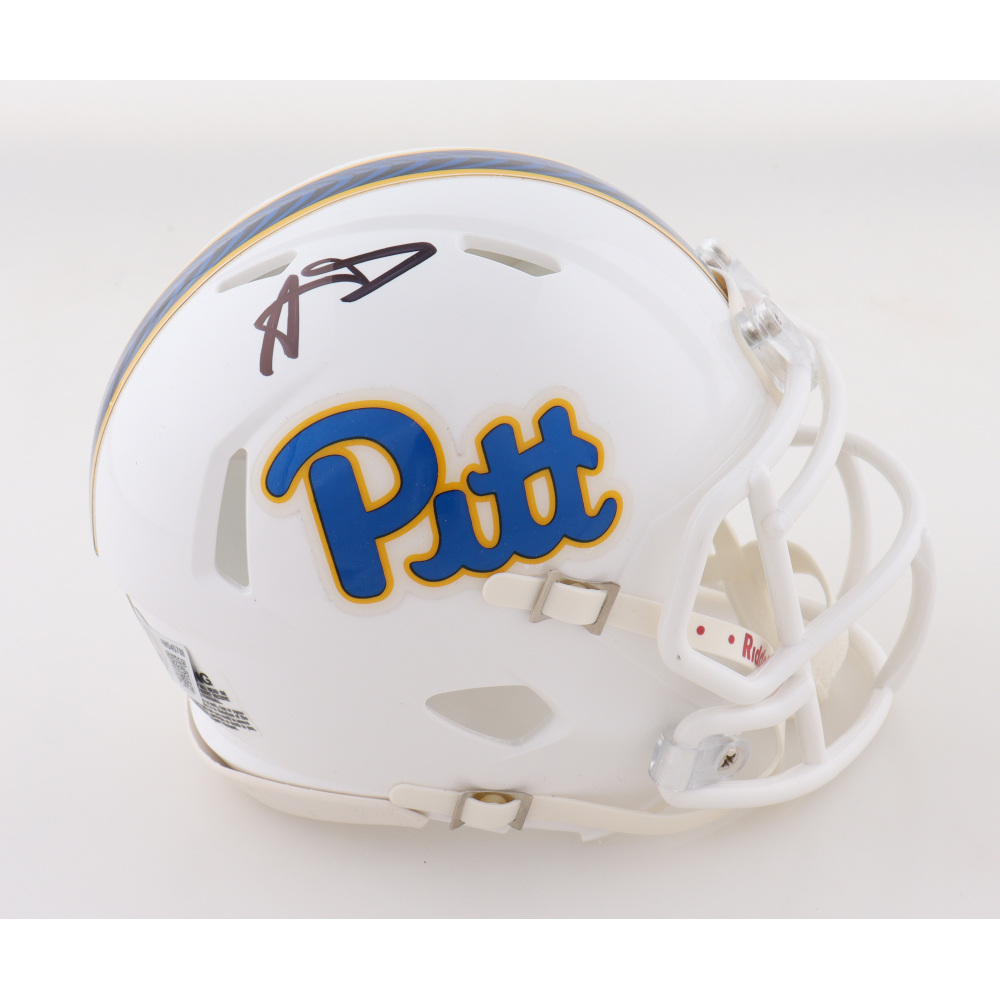 Aaron Donald Signed Pittsburgh Panthers Speed Mini Helmet (Beckett) at PristineAuction.com