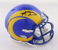Aaron Donald Signed Rams Speed Mini Helmet (Beckett) at PristineAuction.com