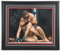Khabib Nurmagomedov Signed Custom Framed Photo Display (JSA) at PristineAuction.com