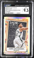 Giannis Antetokounmpo 2024-25 Topps Chrome Show and Tell Refractors #ST3 (CGC 9.5) at PristineAuction.com