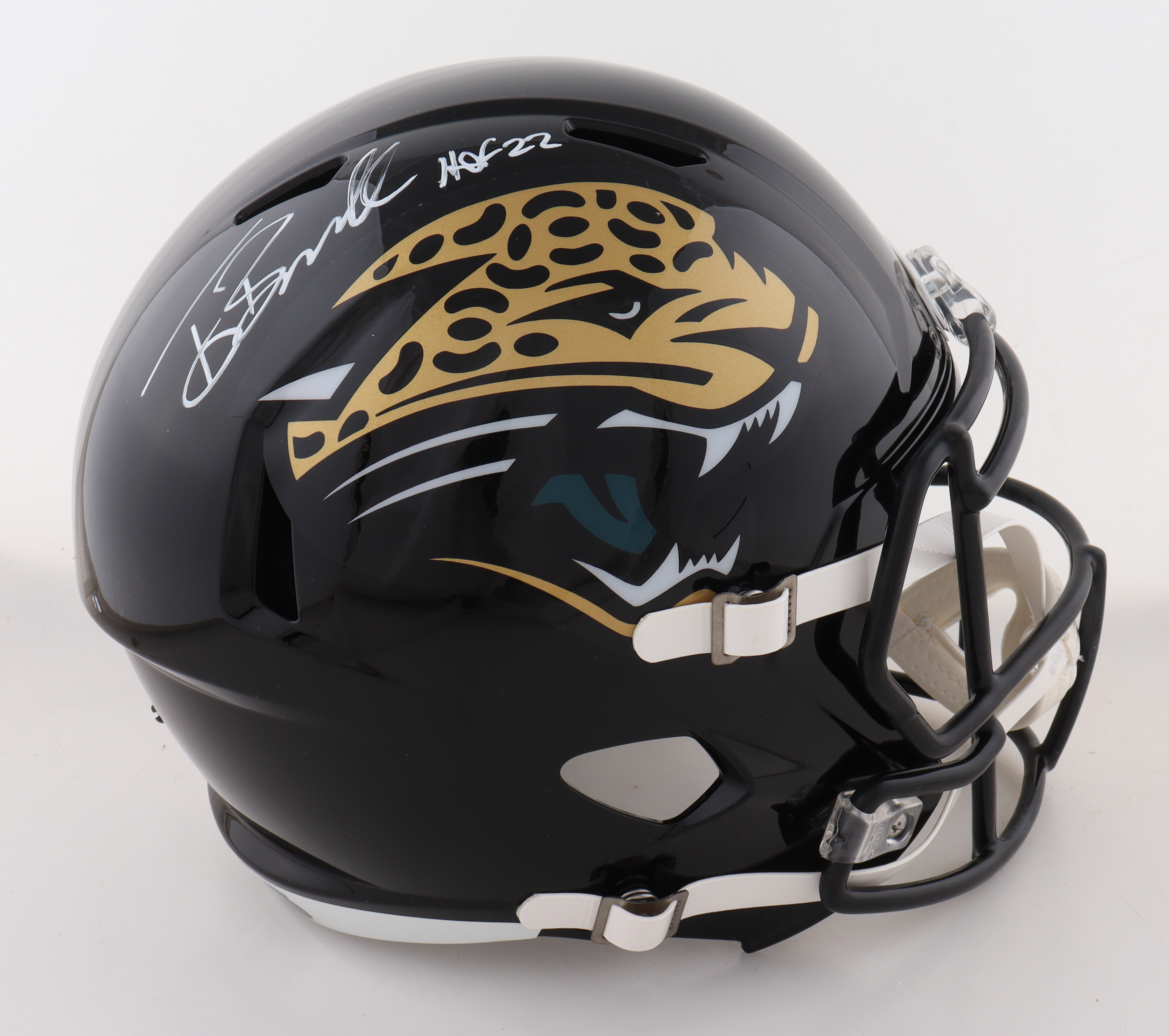 Tony Boselli Signed Jaguars Full-Size Speed Helmet Inscribed "HOF 22" (Schwartz) at PristineAuction.com Tony Boselli Signed Jaguars Full-Size Speed Helmet Inscribed "HOF 22" (Schwartz) at PristineAuction.com