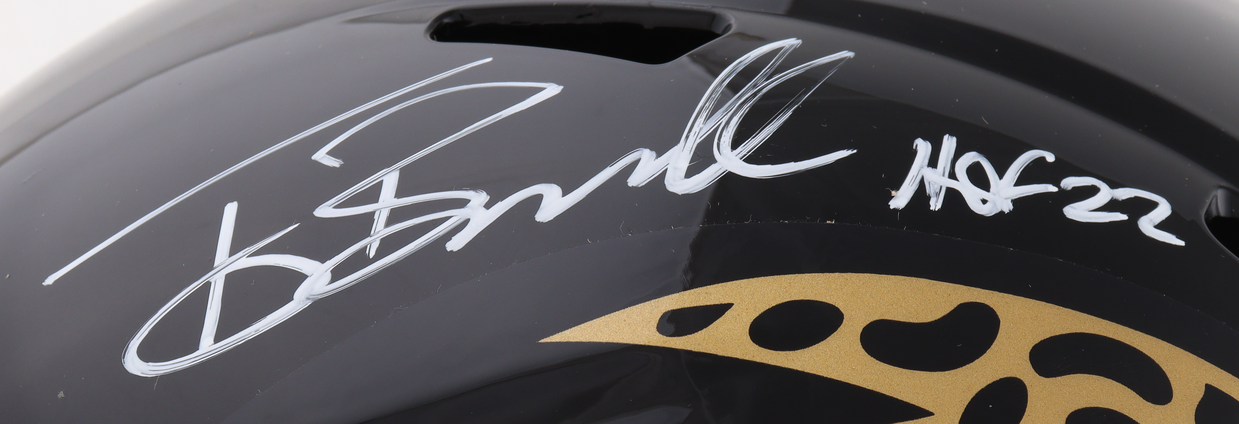 Tony Boselli Signed Jaguars Full-Size Speed Helmet Inscribed "HOF 22" (Schwartz) at PristineAuction.com Tony Boselli Signed Jaguars Full-Size Speed Helmet Inscribed "HOF 22" (Schwartz) at PristineAuction.com