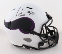 Cris Carter Signed Vikings Full-Size Lunar Eclipse Alternate Speed Helmet (Schwartz) at PristineAuction.com