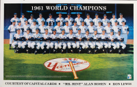 Mickey Mantle, Yogi Berra, Whitey Ford | 1961 Yankees World Series Champions 24x36 Poster (32) (JSA) at PristineAuction.com