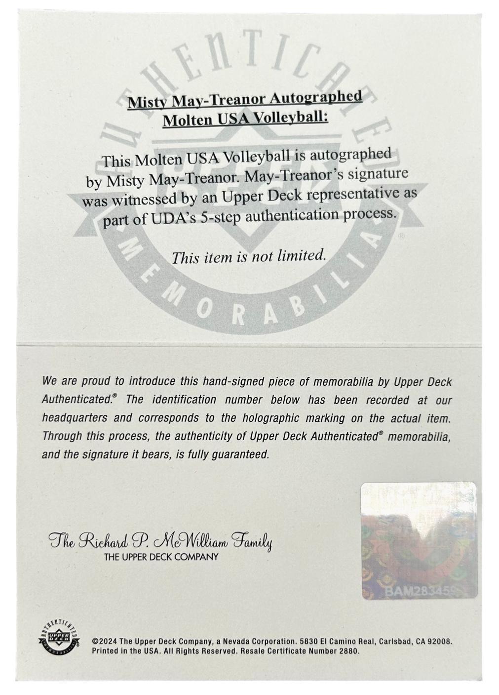 Misty May-Treanor Signed Molten USA Volleyball (UDA) at PristineAuction.com Misty May-Treanor Signed Molten USA Volleyball (UDA) at PristineAuction.com