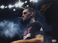 Nate Diaz Signed UFC 11x14 Photo (Beckett) at PristineAuction.com