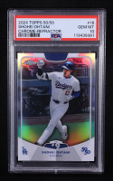 Shohei Ohtani 2024 Topps 50/50 Ohtani Chrome Refractors #16 (PSA 10) at PristineAuction.com