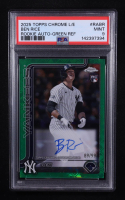 Ben Rice 2025 Topps Chrome Logofractor Rookie Autographs Green Refractors #RABR #89/99 RC (PSA 9) at PristineAuction.com