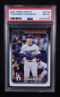 Yoshinobu Yamamoto 2024 Topps Update #US149 RC (PSA 8) at PristineAuction.com