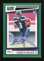 Kenneth Walker III 2022 Score Signatures Green #329 RC at PristineAuction.com