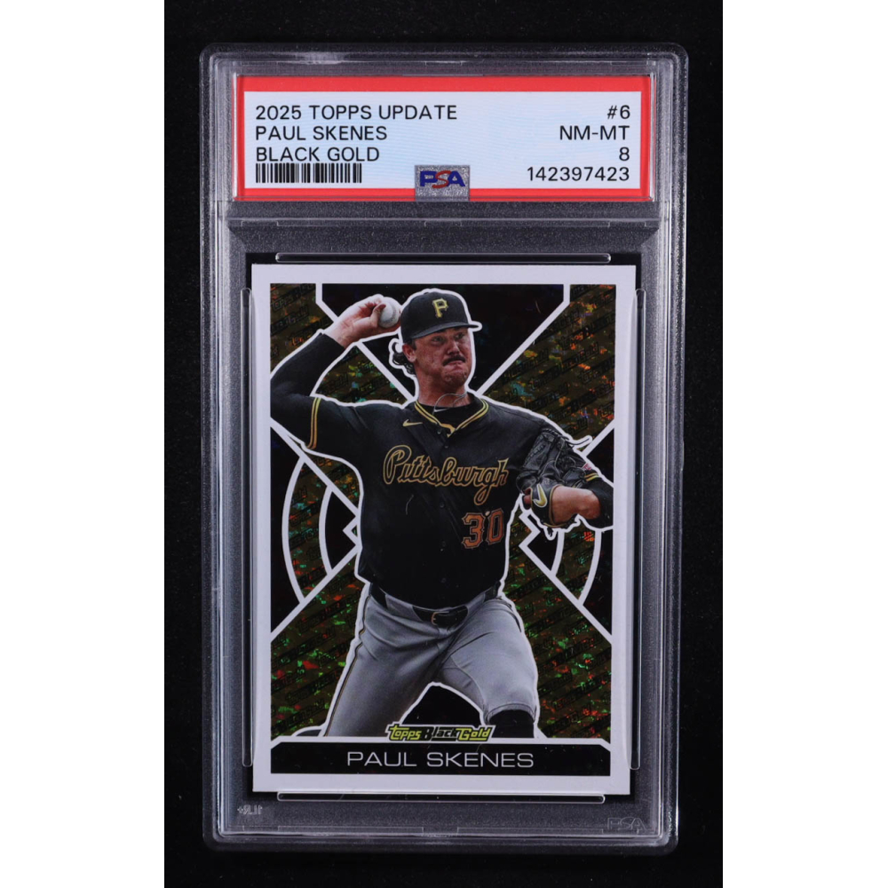 Paul Skenes 2025 Topps Update Black Gold #BG6 (PSA 8) at PristineAuction.com
