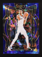 Victor Wembanyama 2024-25 Select Blue Cracked Ice Prizms #9 at PristineAuction.com