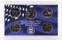 2002 United States Mint State Quarter Proof Set with (5) Coins at PristineAuction.com