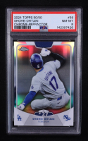 Shohei Ohtani 2024 Topps 50/50 Ohtani Chrome Refractors #59 (PSA 8) at PristineAuction.com