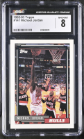 Michael Jordan 1992-93 Topps #141 (CGC 8) at PristineAuction.com