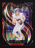 Bo Nix 2024 Select Prizm Black and Red Shock #117 RC at PristineAuction.com