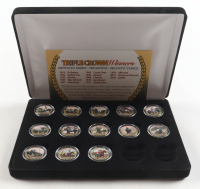 "Kentucky Derby Award Winners" Set of (13) 24Kt Gold Plated Kentucky US Statehood Quarters at PristineAuction.com
