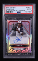 CJ Abrams 2025 Topps Tier One Base Autographs Holo Silver Foil #BACA #10/10 (PSA 8) at PristineAuction.com