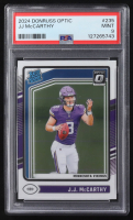 JJ McCarthy 2024 Donruss Optic #235 RR RC (PSA 9) at PristineAuction.com
