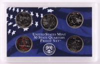2002 United States Mint State Quarter Proof Set with (5) Coins at PristineAuction.com