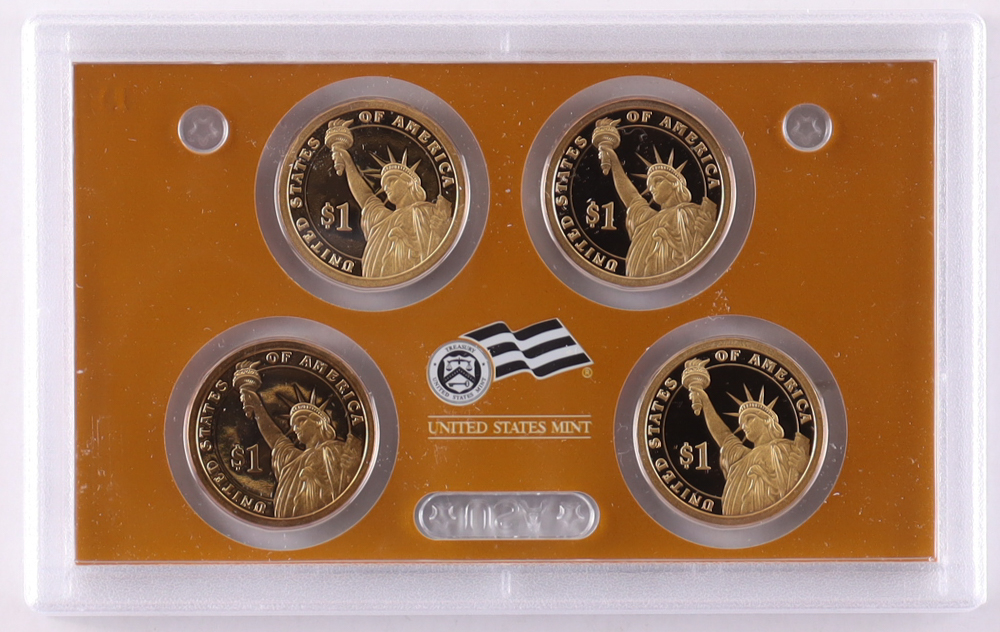 2007 United States Mint Presidential $1 Coin Proof Set with (4) Coins at PristineAuction.com 2007 United States Mint Presidential $1 Coin Proof Set with (4) Coins at PristineAuction.com