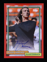 Trevor Lawrence 2021 Topps X Trevor Lawrence Autographs Red #28 1992 Topps Football RC at PristineAuction.com
