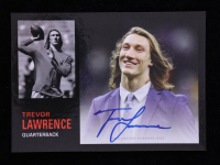 Trevor Lawrence 2021 Topps X Trevor Lawrence Autographs Black #7 1962 Topps Football RC at PristineAuction.com