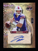 Josh Allen 2023 Wild Card 7 Card Studs Autographs Gold Prismatic #7CCLA #1/1 at PristineAuction.com