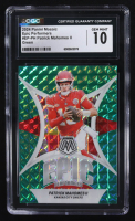Patrick Mahomes II 2024 Panini Mosaic Epic Performers Mosaic Green #1 (CGC 10) at PristineAuction.com