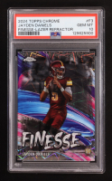 Jayden Daniels 2024 Topps Chrome Finesse Lazer Refractors #F3 RC (PSA 10) at PristineAuction.com