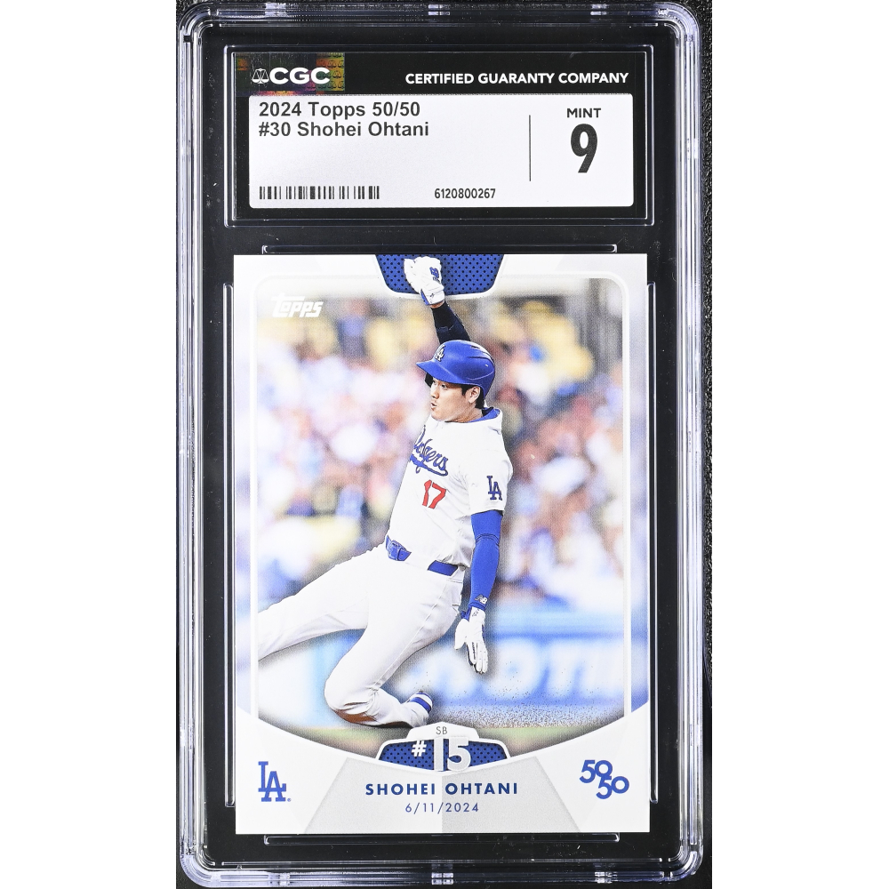 Shohei Ohtani 2024 Topps 50/50 #30 (CGC 9) at PristineAuction.com
