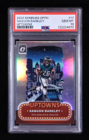 Saquon Barkley 2024 Donruss Optic Uptowns #17 (PSA 10) at PristineAuction.com