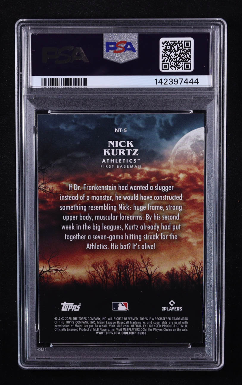 Nick Kurtz 2025 Topps Update Night Terrors #NT5 RC (PSA 9) at PristineAuction.com Nick Kurtz 2025 Topps Update Night Terrors #NT5 RC (PSA 9) at PristineAuction.com