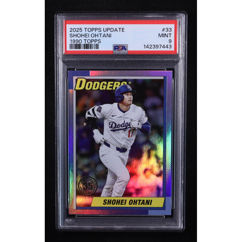 Shohei Ohtani 2025 Topps Update '90 Topps #U9033 (PSA 9) at PristineAuction.com
