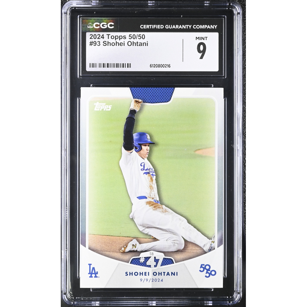 Shohei Ohtani  2024 Topps 50/50 #93 (CGC 9) at PristineAuction.com