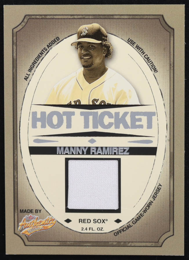 Manny Ramirez 2005 Fleer Authentix Hot Ticket Jersey #MR at PristineAuction.com Manny Ramirez 2005 Fleer Authentix Hot Ticket Jersey #MR at PristineAuction.com