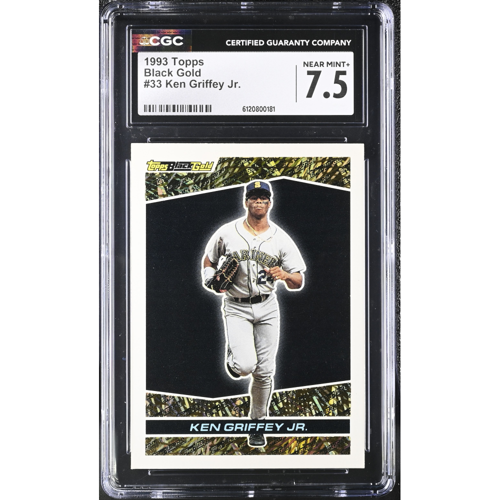 Ken Griffey Jr. 1993 Topps Black Gold #33 (CGC 7.5) at PristineAuction.com