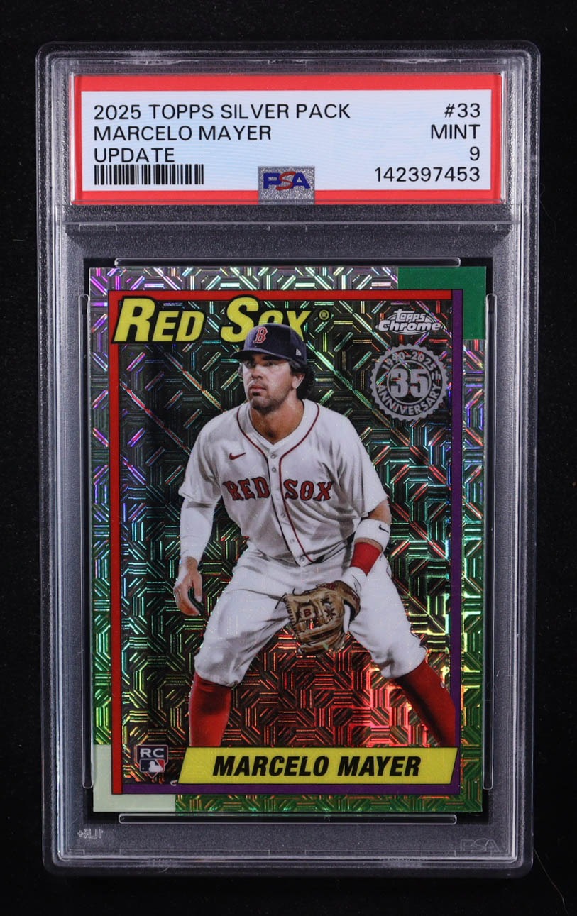Marcelo Mayer 2025 Topps Update '90 Topps Silver Pack Chrome #U90C33 RC (PSA 9) at PristineAuction.com Marcelo Mayer 2025 Topps Update '90 Topps Silver Pack Chrome #U90C33 RC (PSA 9) at PristineAuction.com