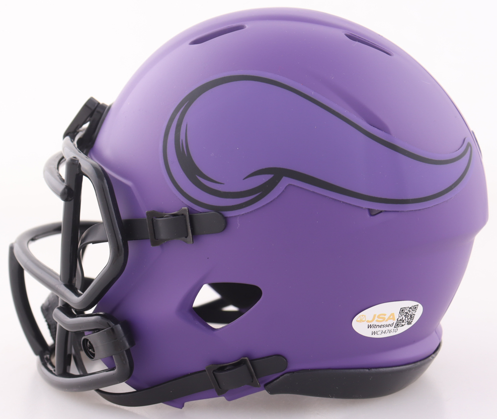 Adrian Peterson Signed Vikings Rave Alternate Speed Mini Helmet (JSA) at PristineAuction.com Adrian Peterson Signed Vikings Rave Alternate Speed Mini Helmet (JSA) at PristineAuction.com
