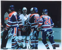 Glenn Anderson, Charlie Huddy & Kevin McClelland Signed Oilers 8x10 Photo (Premium) at PristineAuction.com