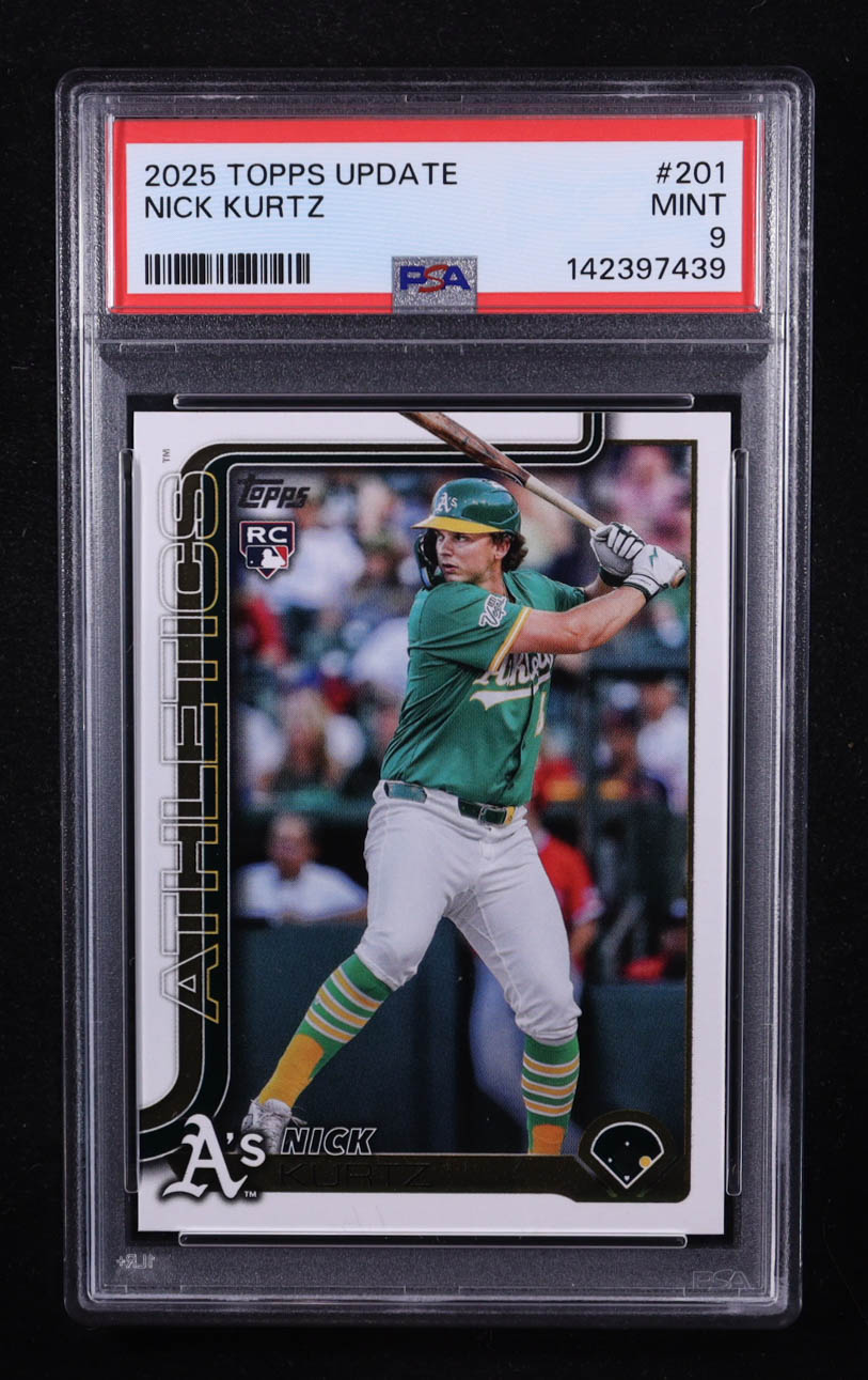 Nick Kurtz 2025 Topps Update #US201 RC (PSA 9) at PristineAuction.com Nick Kurtz 2025 Topps Update #US201 RC (PSA 9) at PristineAuction.com