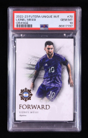 Lionel Messi 2022-23 Futera World Football Unique Orange #78 #45/53 (PSA 10) at PristineAuction.com