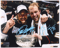 Teemu Selanne & Jean-Sebastien Giguere Signed Ducks 8x10 Photo (Premium) at PristineAuction.com